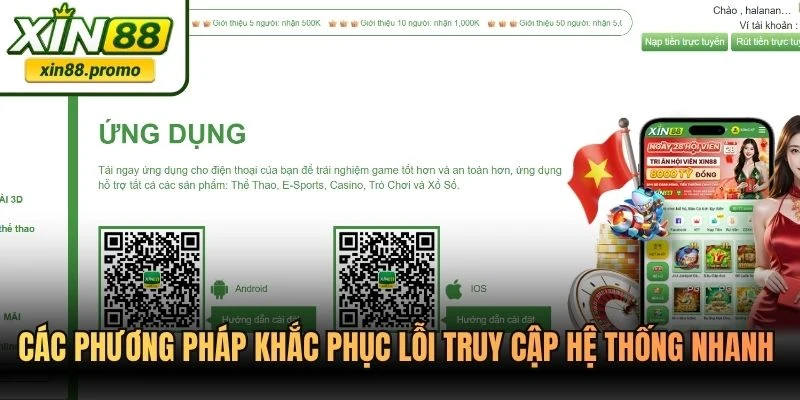 Các phương pháp khắc phục lỗi truy cập hệ thống nhanh chóng nhất