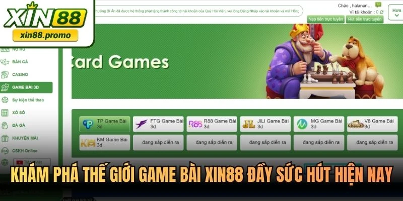 Khám phá thế giới game bài XIN88 đầy sức hút hiện nay